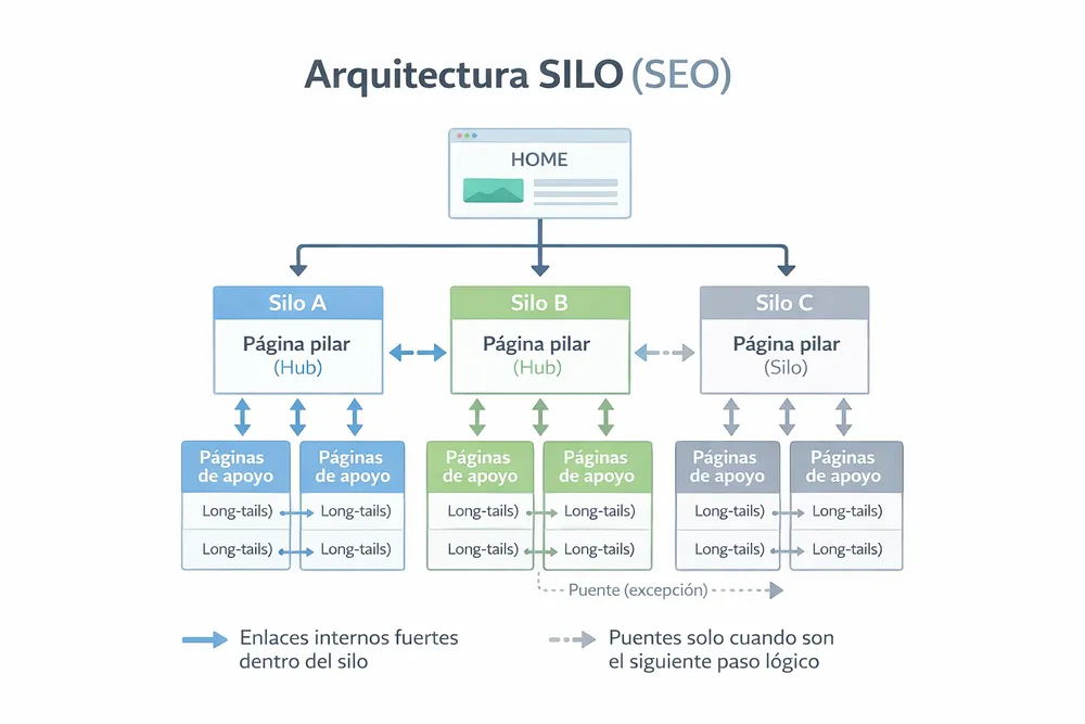 Cómo asignar una página padre en WordPress (jerarquía real con ejemplos de URLs)