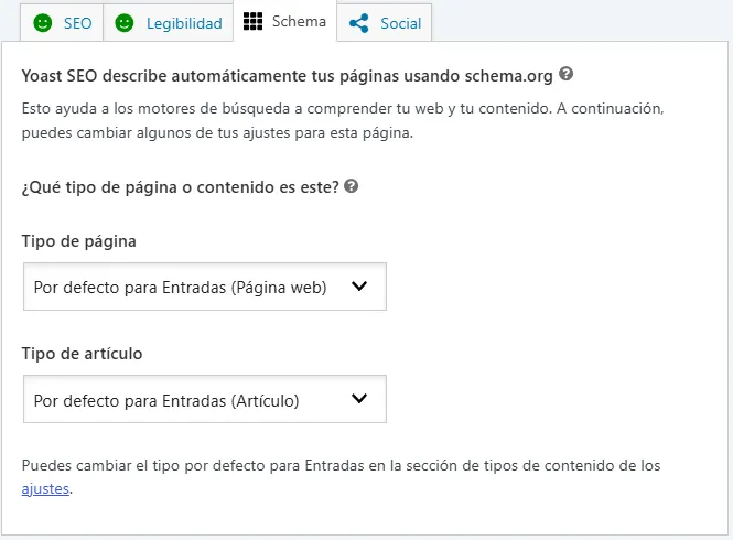 ajuste apariencia en buscadores yoast seo