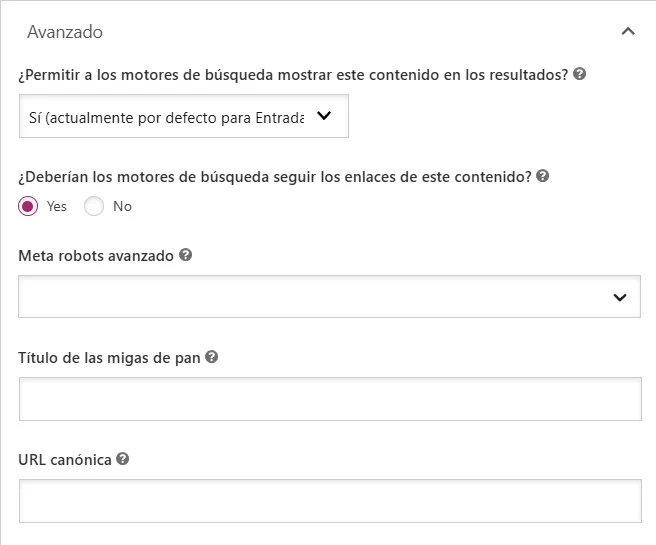 frase clave objetivo en yoast seo
