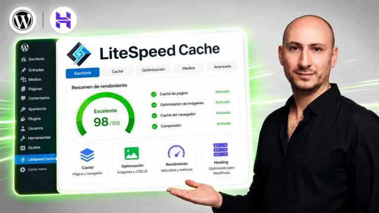 Cómo configurar LiteSpeed Cache en WordPress para mejorar el rendimiento de una web en Hostinger