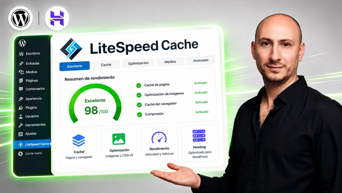 Cómo configurar LiteSpeed Cache en WordPress para mejorar el rendimiento de una web en Hostinger